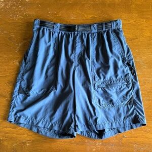 L.L. Bean Lined Cargo Pocket Belted Swim Trunks Men's size large